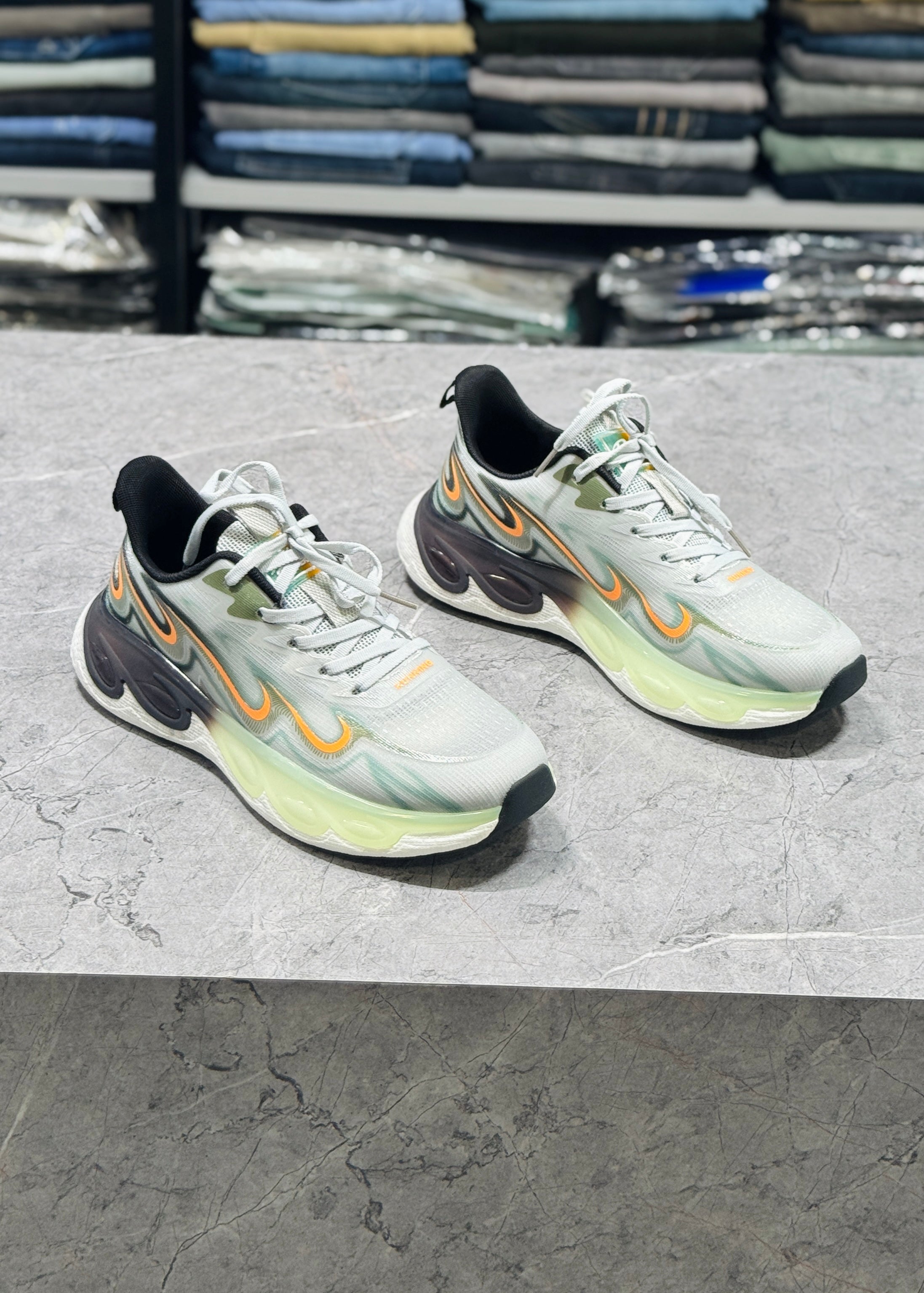 FA 8010 GREY GREEN IMPOTED SPORTS SHOES
