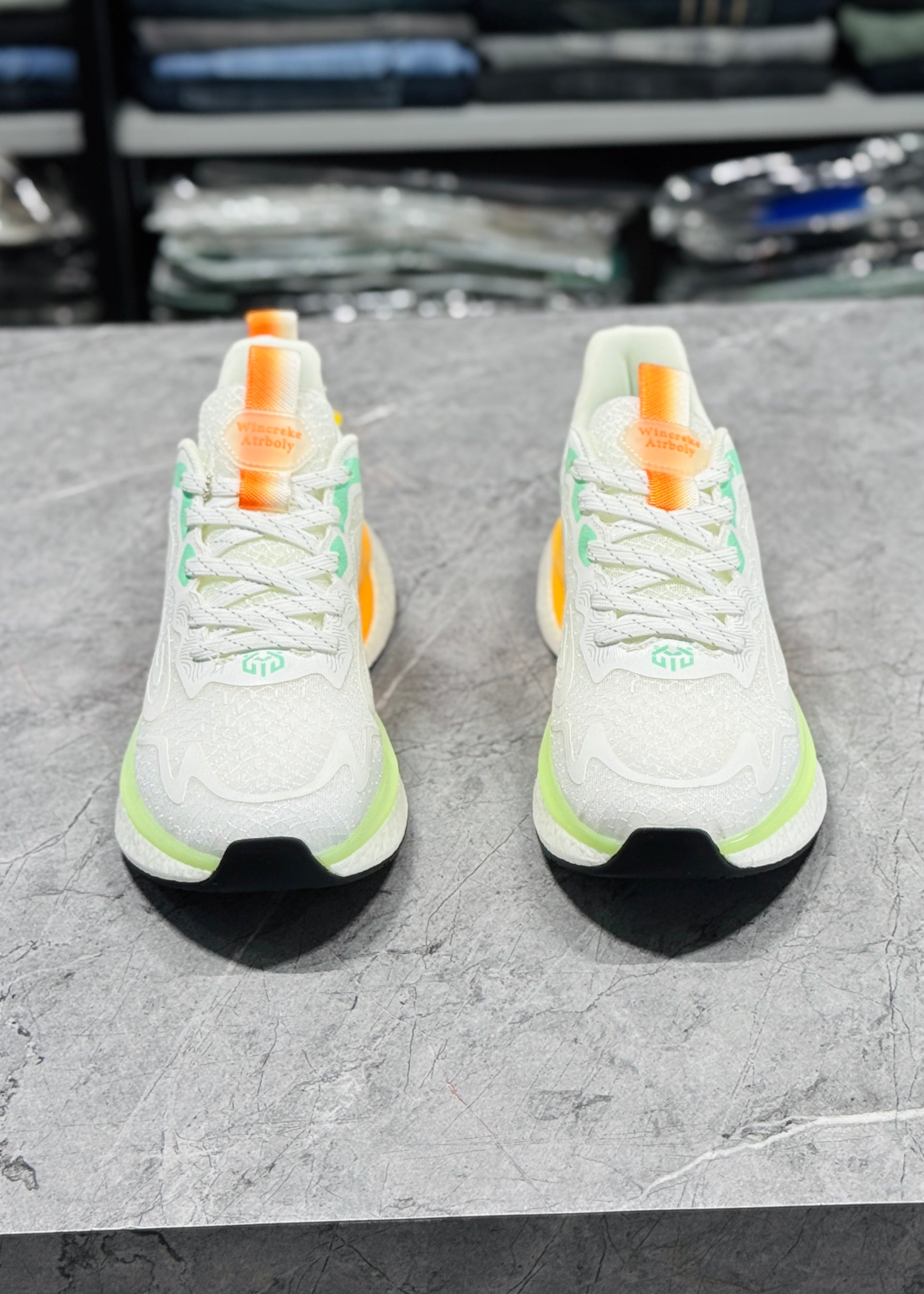 FA WK23002 WHITE GREEN ORANGE IMPOTED SHOES