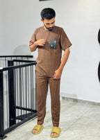 FY-1292D BROWN IMPOTED CORD SET