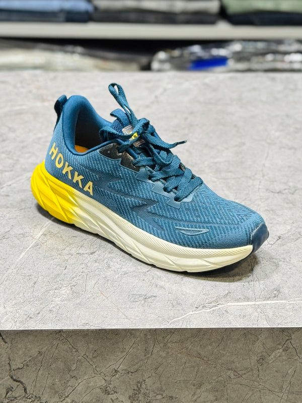 F&D 2222 T.BLUE/YELLOW COMFORT SHOES