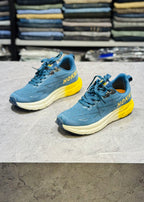 F&D 2222 T.BLUE/YELLOW COMFORT SHOES