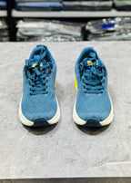 F&D 2222 T.BLUE/YELLOW COMFORT SHOES