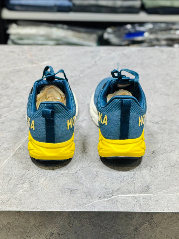 F&D 2222 T.BLUE/YELLOW COMFORT SHOES