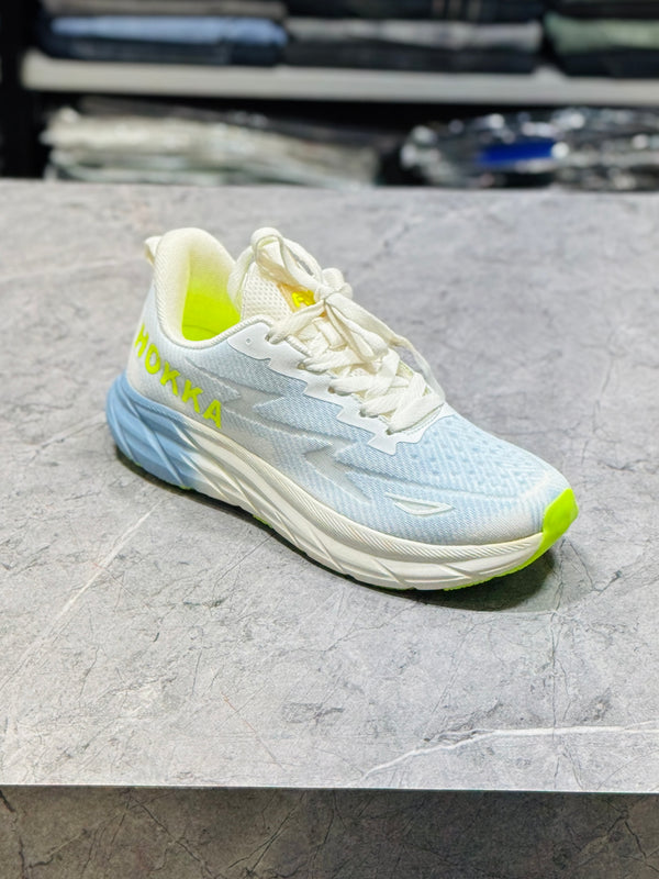 F&D 2222 WHT/ST.GREY/P.GRN COMFORT SHOES
