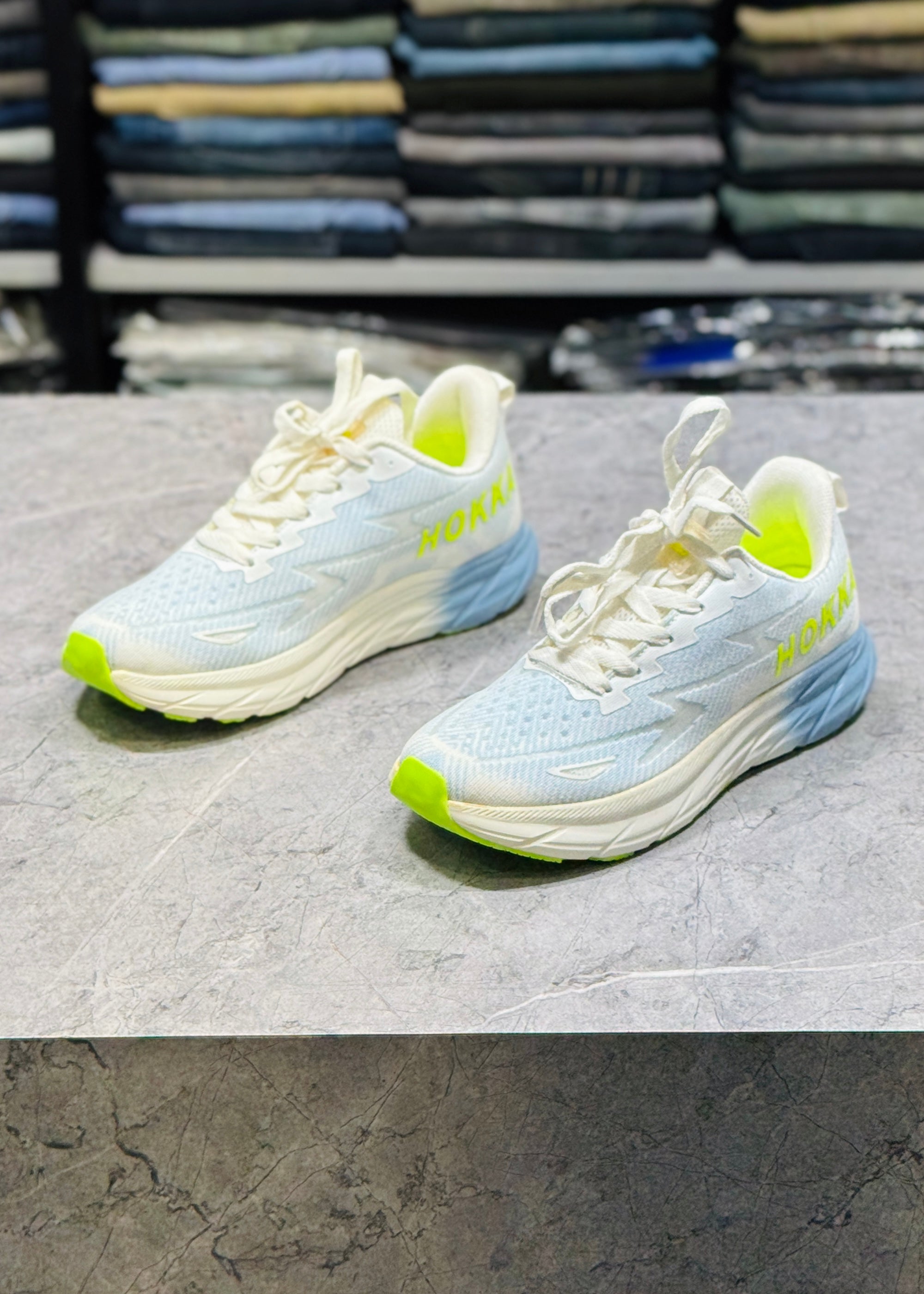 F&D 2222 WHT/ST.GREY/P.GRN COMFORT SHOES