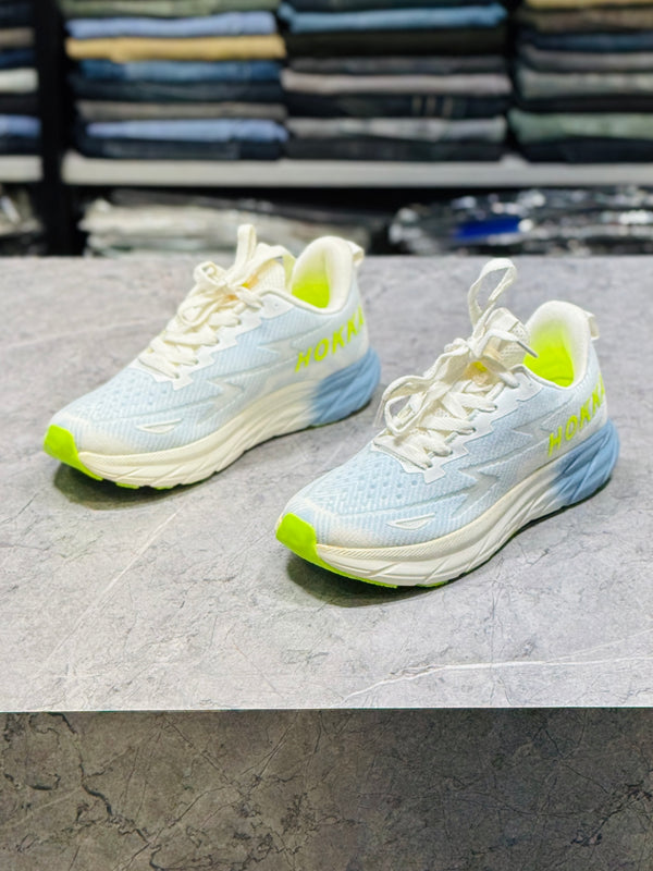 F&D 2222 WHT/ST.GREY/P.GRN COMFORT SHOES