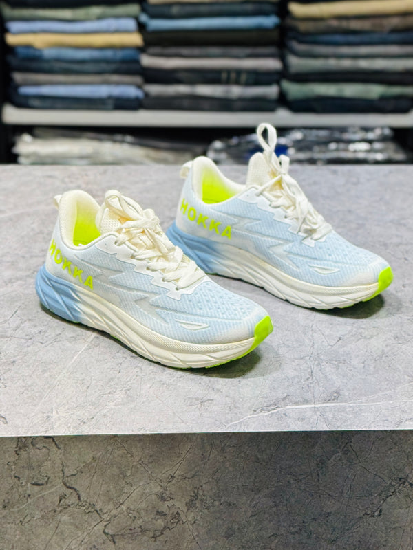 F&D 2222 WHT/ST.GREY/P.GRN COMFORT SHOES