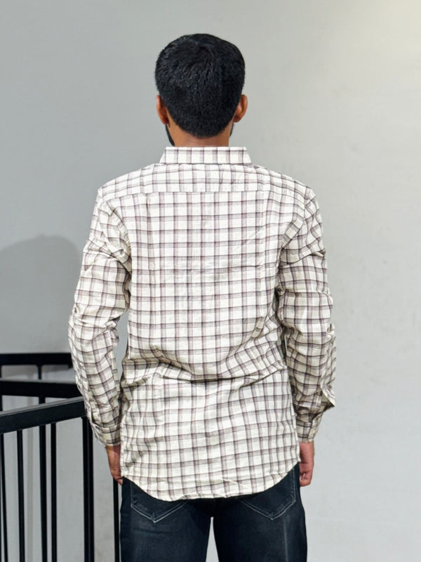 GNT-C1112 CLASSIC LOOK BROWN SHIRT
