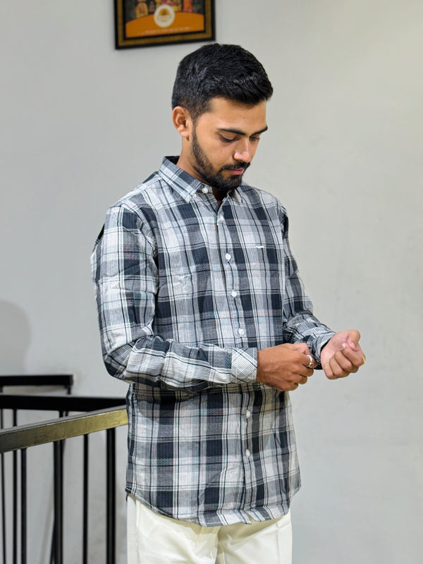 GLR-CH-2609 CLASSIC LOOK BLACK SHIRT