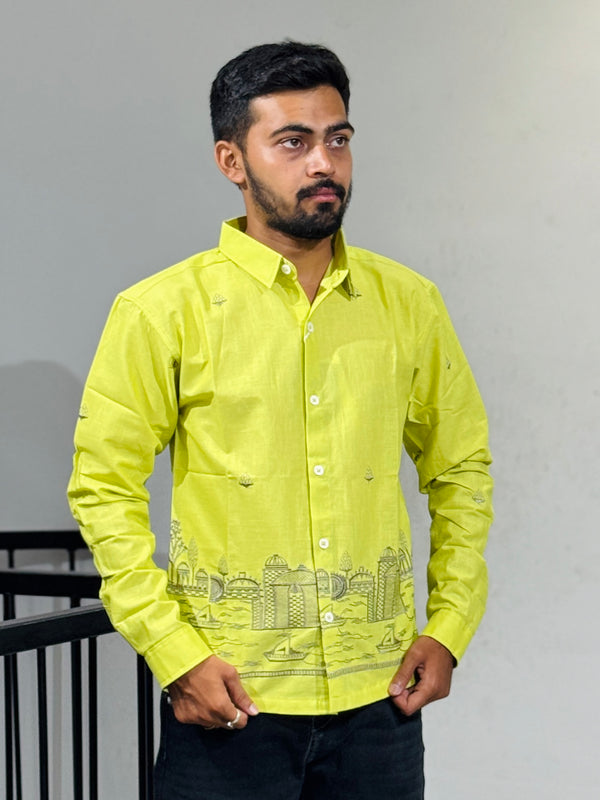 OB-749 PEROT GREEN BREEZE LILAN  SHIRT