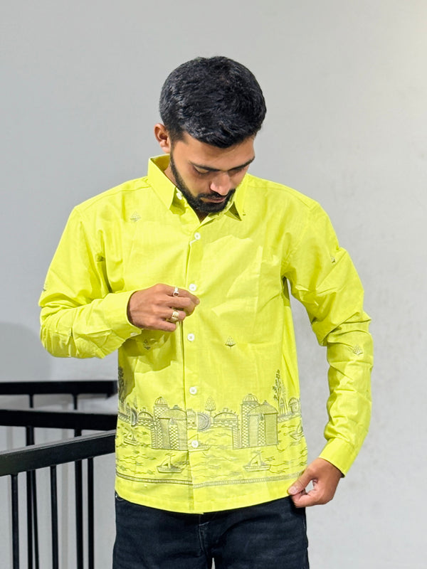 OB-749 PEROT GREEN BREEZE LILAN  SHIRT