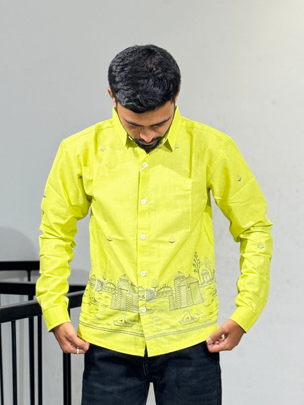 OB-749 PEROT GREEN BREEZE LILAN  SHIRT