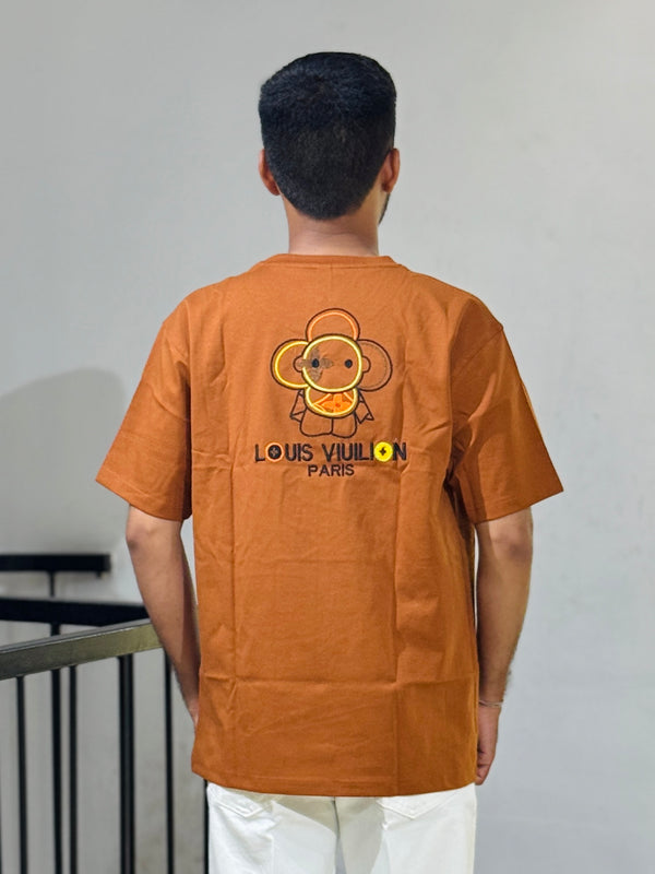 ORC 001 Rust Oversized Down Shoulder T-Shirt