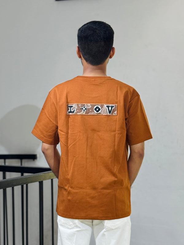 ORC 002 Rust Oversized Down Shoulder T-Shirt