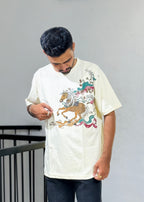 ORC 006 Horse Creeam Oversized T-Shirt