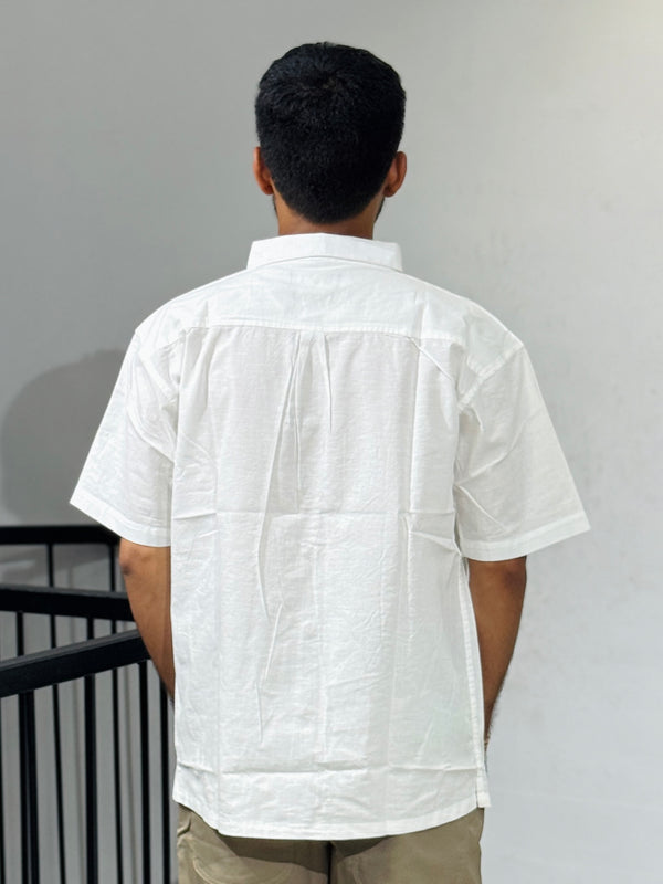 RE-08 White Embroidery Shirts