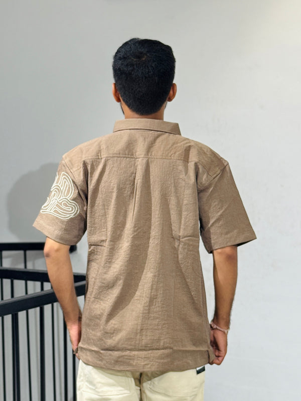 RE-39881 Khakhi Embroidery Shirts