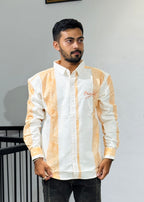 RE-75 WHITE ORANGE SHIRT