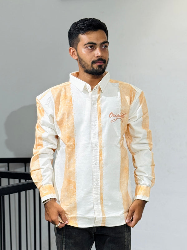 RE-75 WHITE ORANGE SHIRT