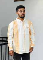 RE-75 WHITE ORANGE SHIRT