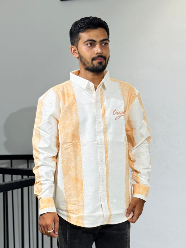 RE-75 WHITE ORANGE SHIRT