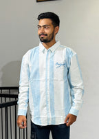 RE-75 WHITE SKY BLUE SHIRT