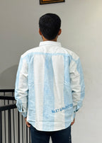 RE-75 WHITE SKY BLUE SHIRT