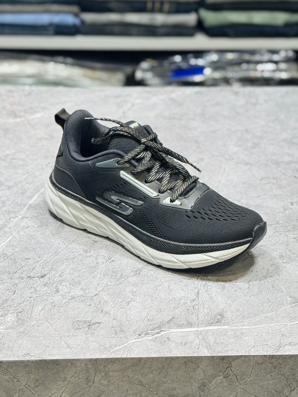 RUN GR-07 BLACK GREY COMFORT SHOES