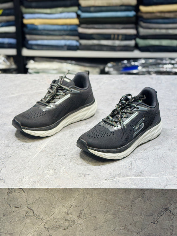 RUN GR-07 BLACK GREY COMFORT SHOES