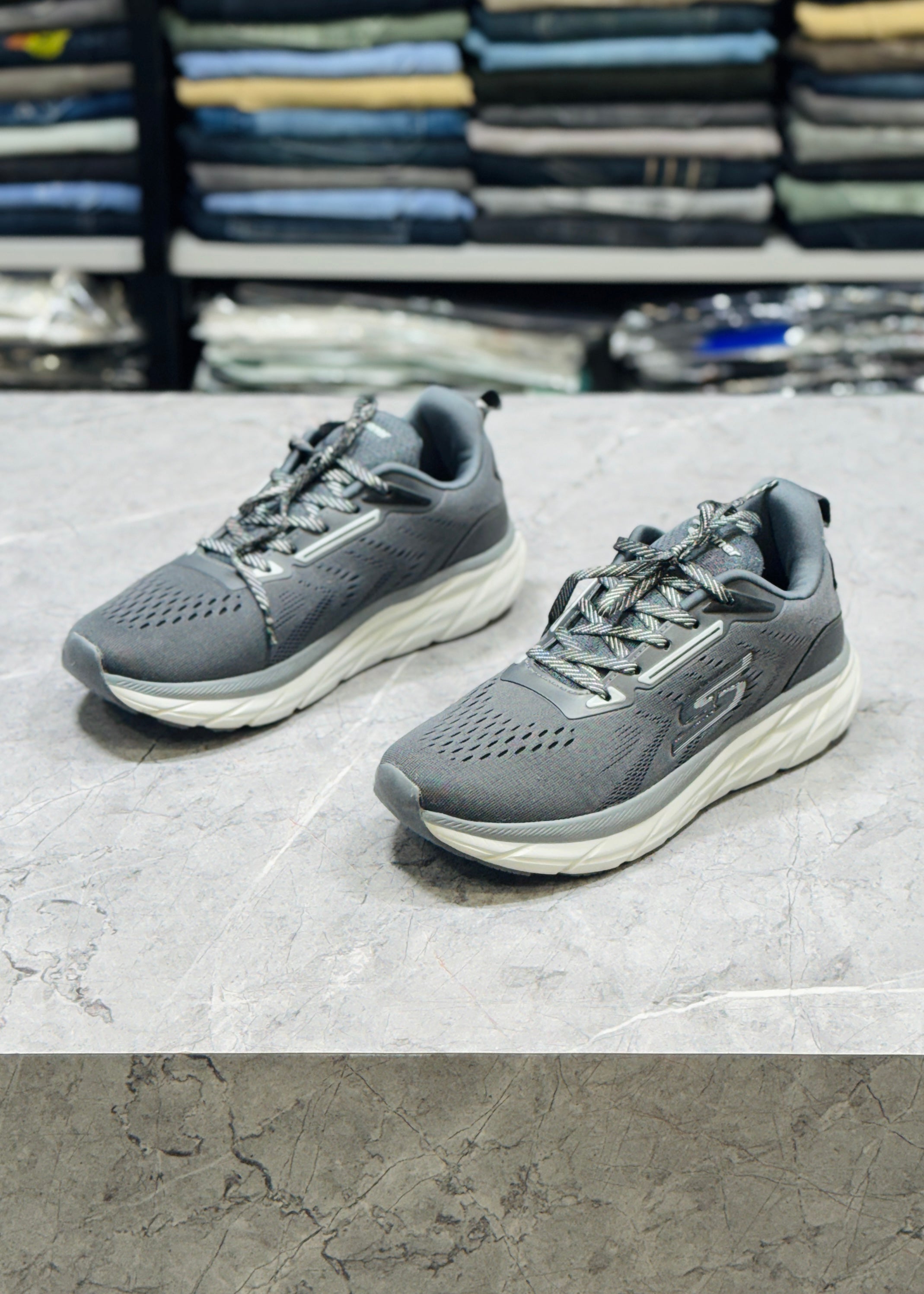 RUN GR-07 D.GREY COMFORT SHOES