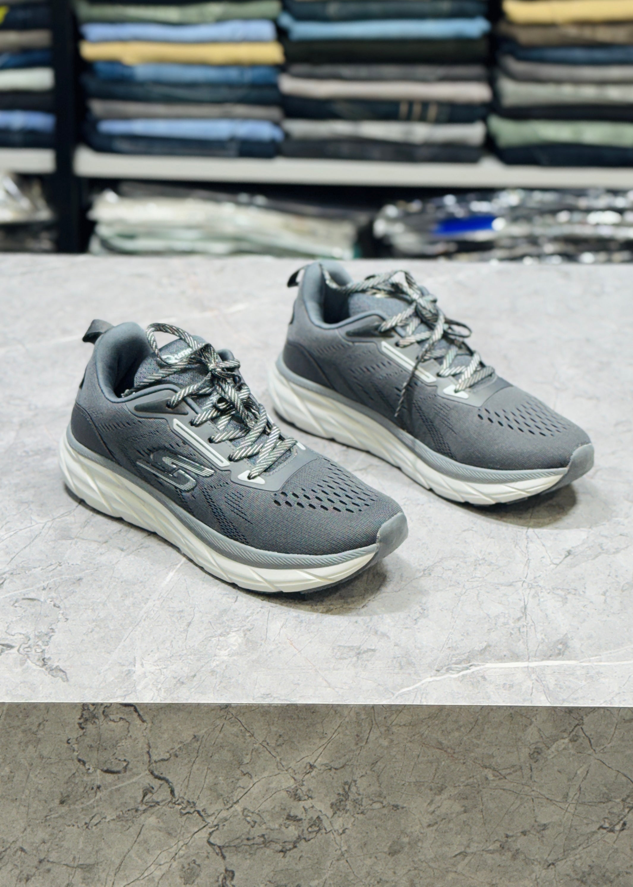 RUN GR-07 D.GREY COMFORT SHOES