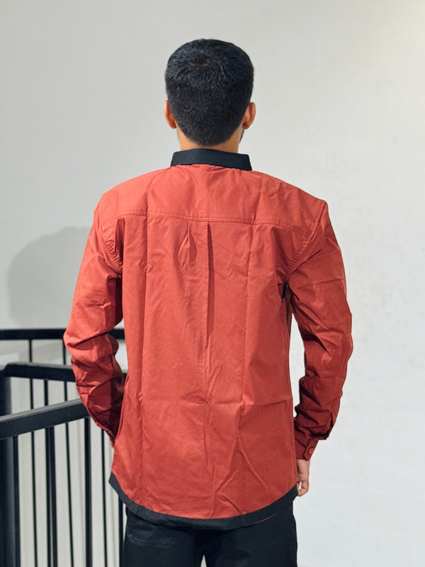 TGT 706 MARRON SURGERY SHIRT