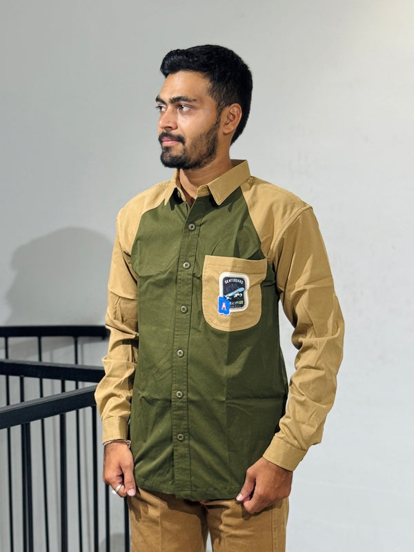 TGT 707  MEHANDI GREEN SURGERY SHIRT