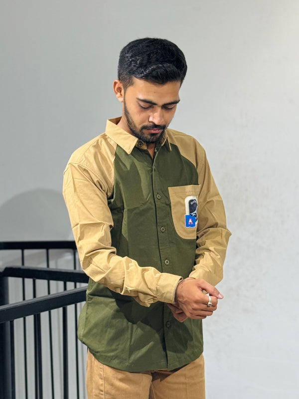 TGT 707  MEHANDI GREEN SURGERY SHIRT