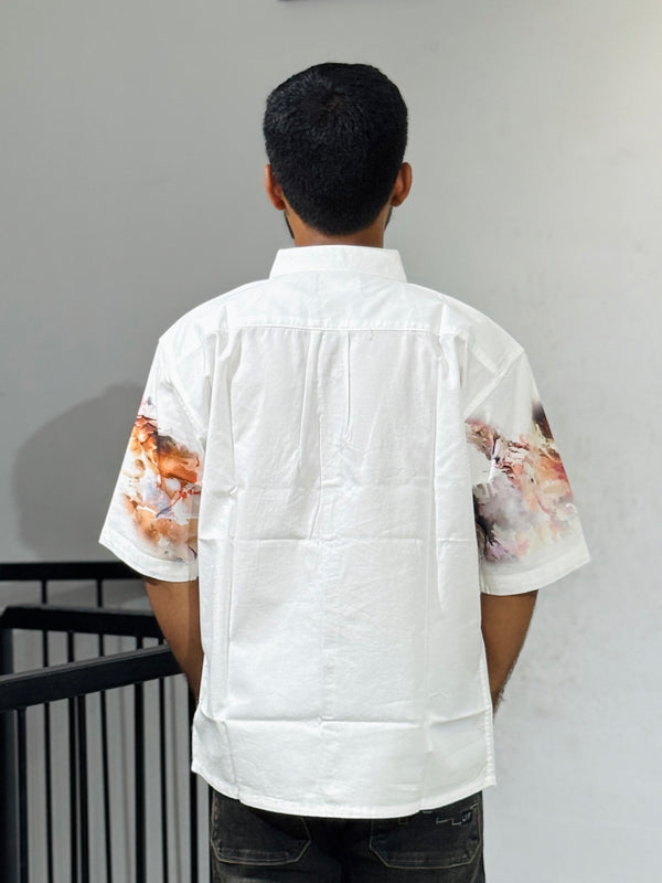 TGT 623 Egale Print Down Shoulder Shirt