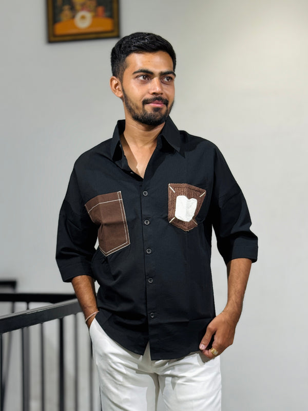 XC-8105-HS BLACK SHIRT