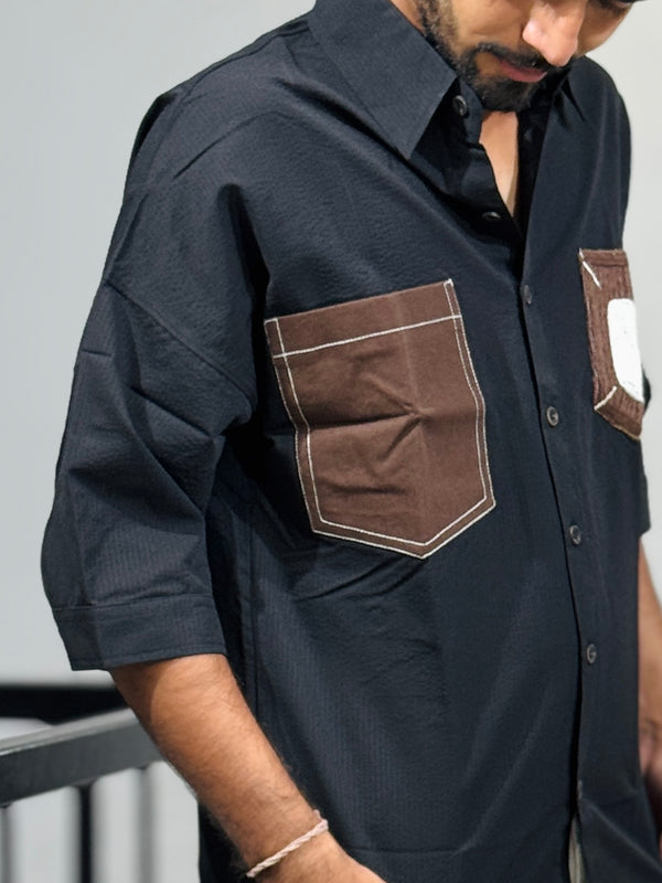 XC-8105-HS BLACK SHIRT
