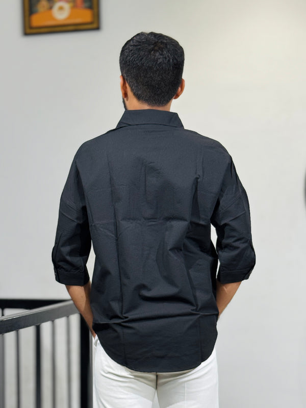 XC-8105-HS BLACK SHIRT