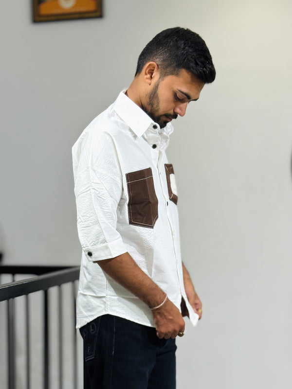 XC-8105-HS WHITE SHIRT