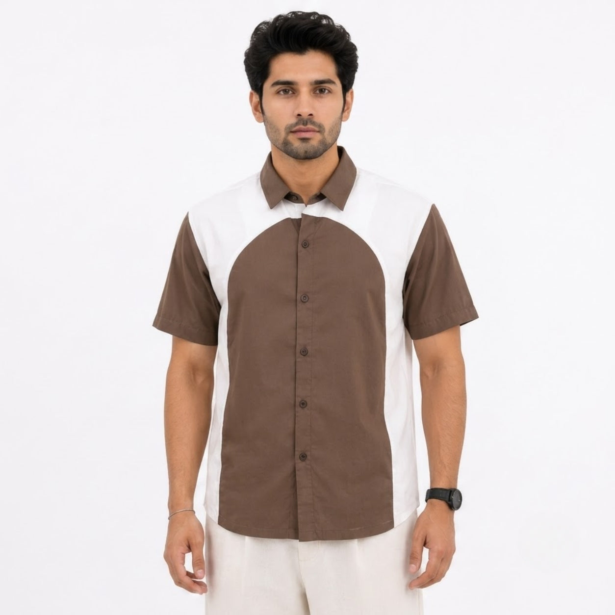 TGT 746 BROWN IMPORTED SURGERY SHIRT
