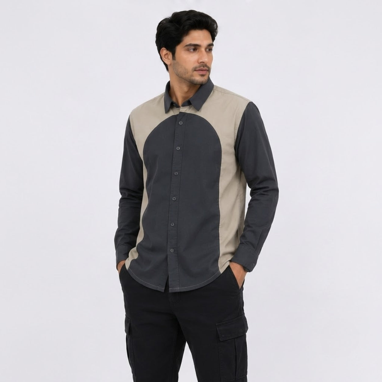 TGT 746 BLACK IMPORTED SURGERY SHIRT