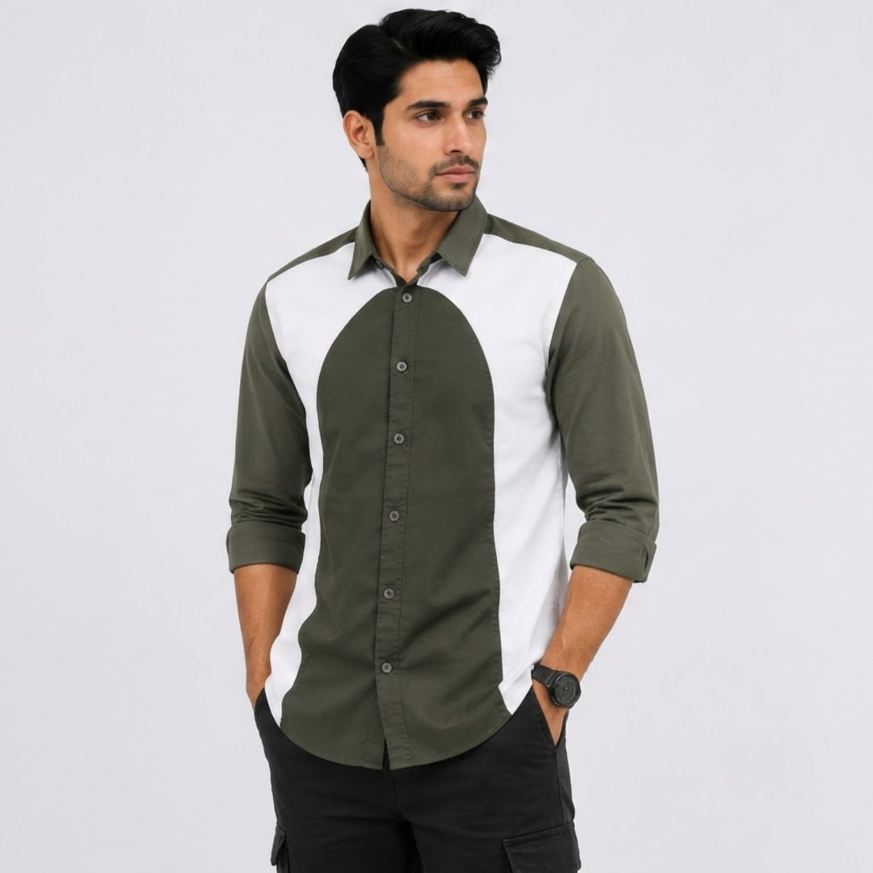 TGT 746 GREEN IMPORTED SURGERY SHIRT