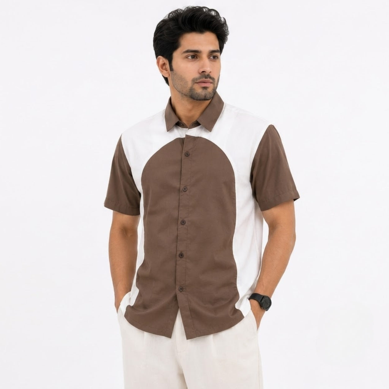 TGT 746 BROWN IMPORTED SURGERY SHIRT