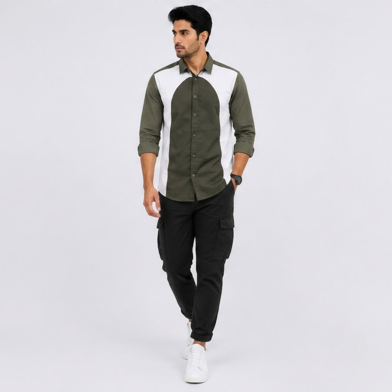 TGT 746 GREEN IMPORTED SURGERY SHIRT