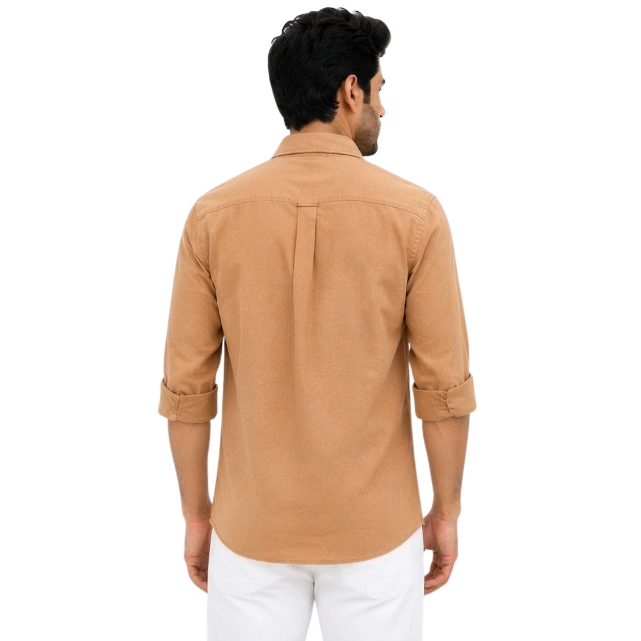 BS-965 FLOWER CREATION LINAN BROWN SHIRT