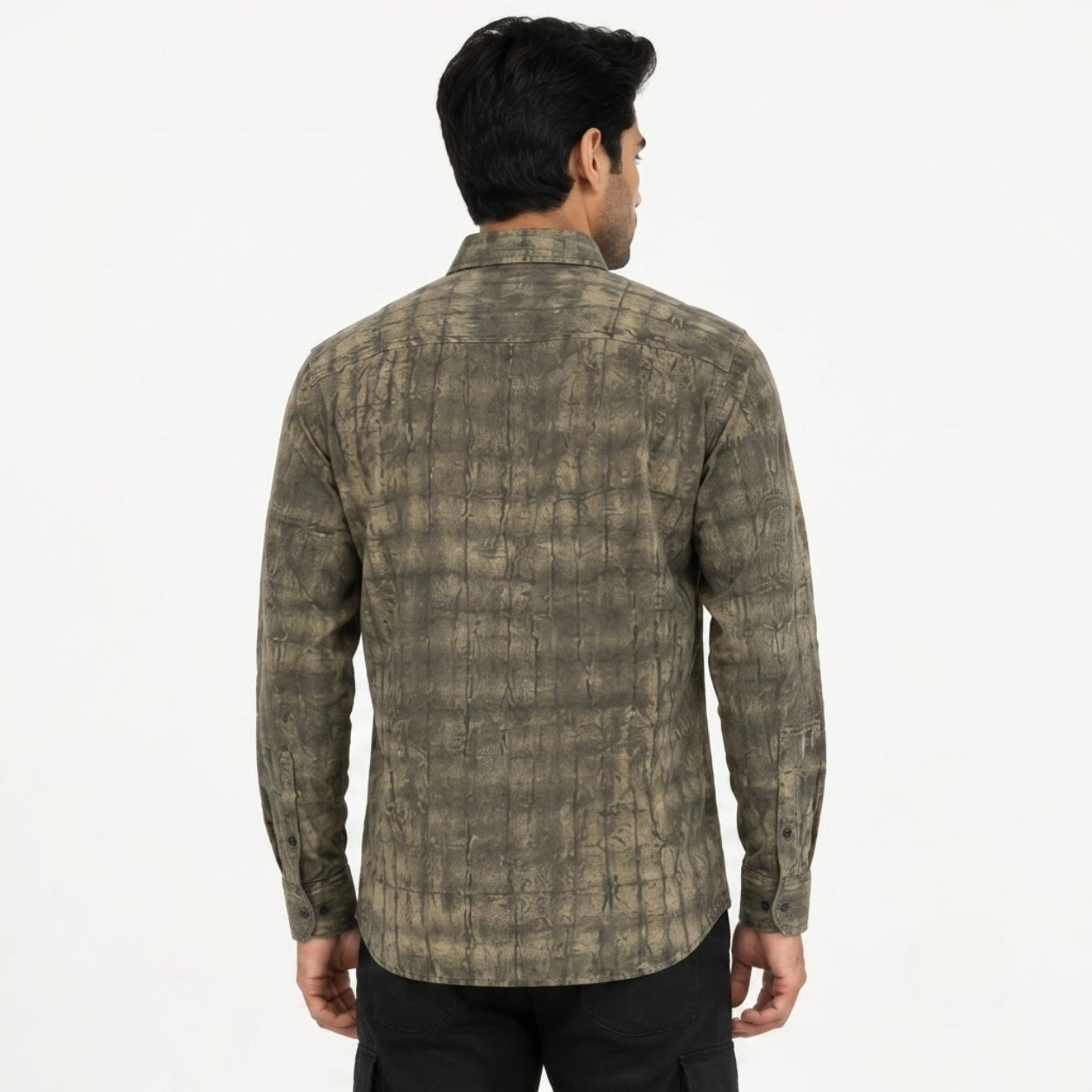 XC-6339 GREEN IMPORTED FABRIC SHIRT