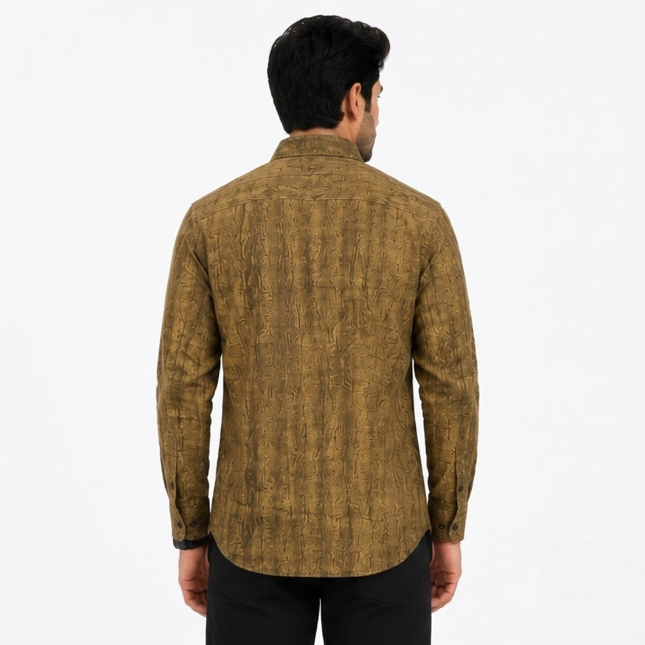 XC-6339 BROWN IMPORTED FABRIC SHIRT