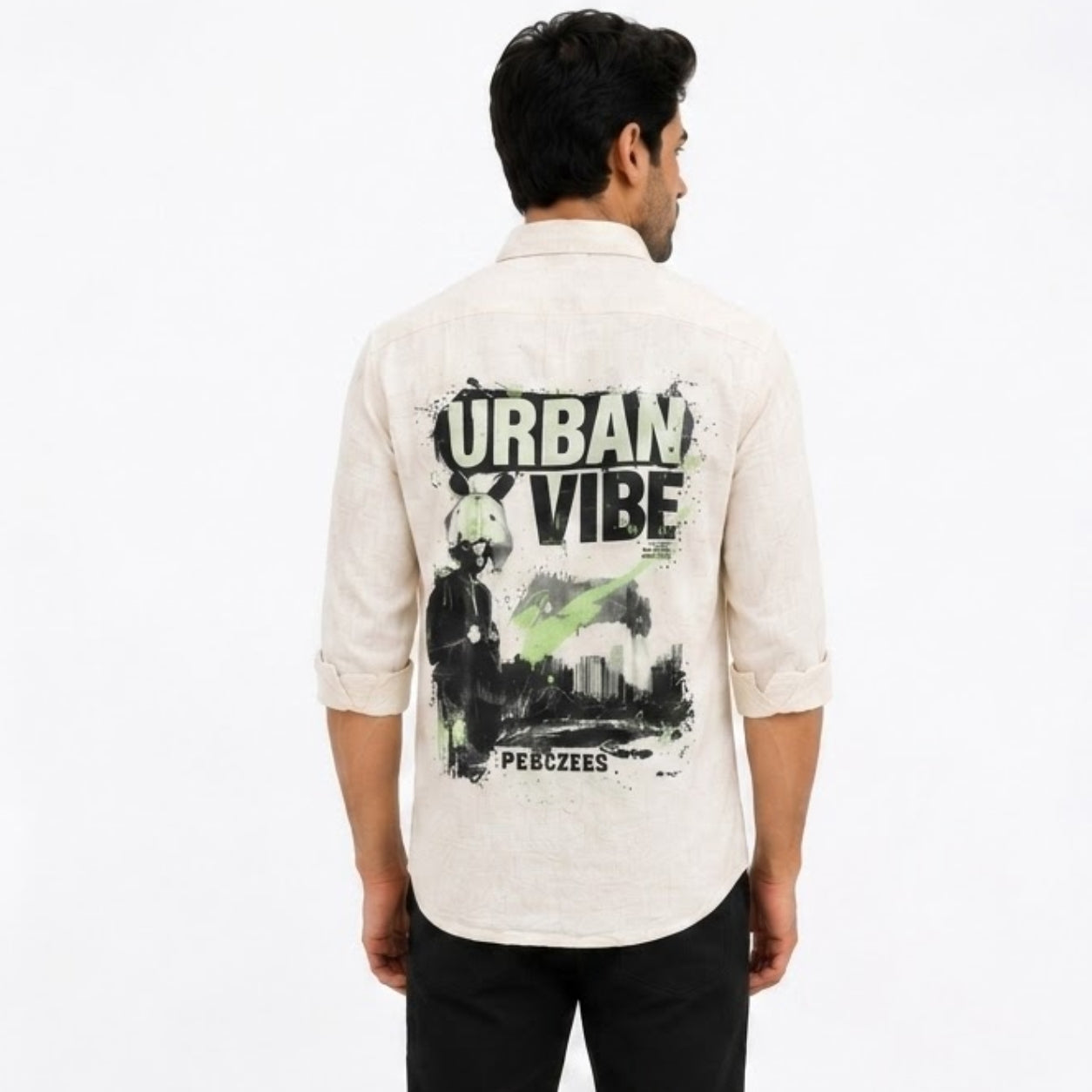OB-975-B LINAN FABRIC SHIRT