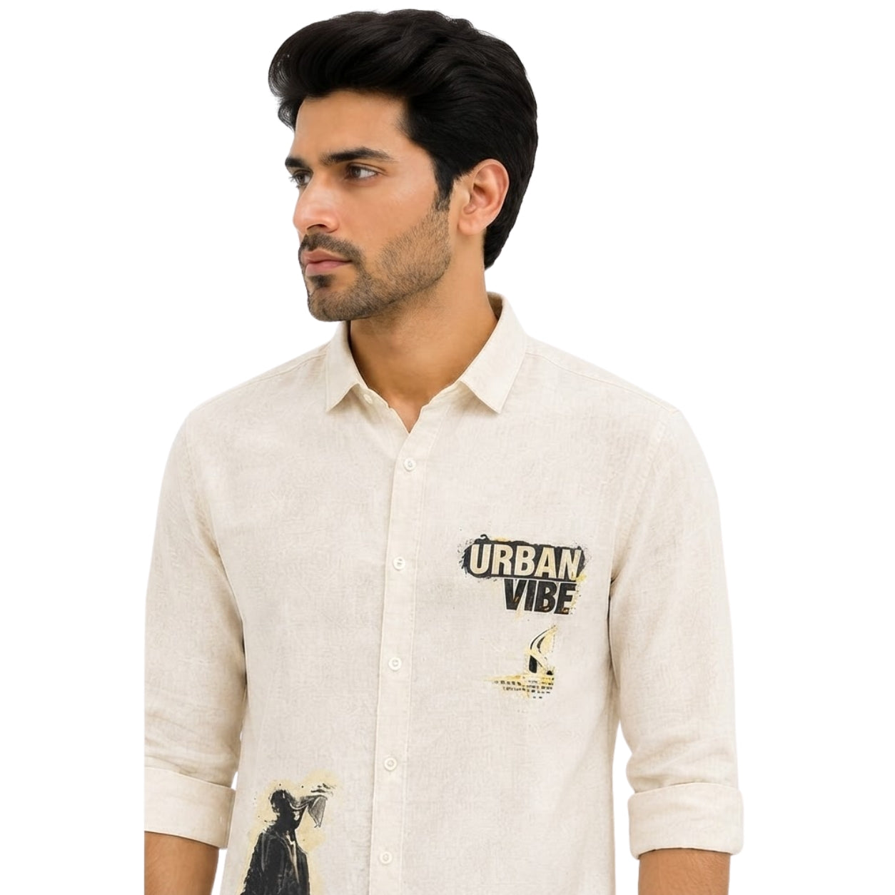 OB-975-A LINAN FABRIC SHIRT