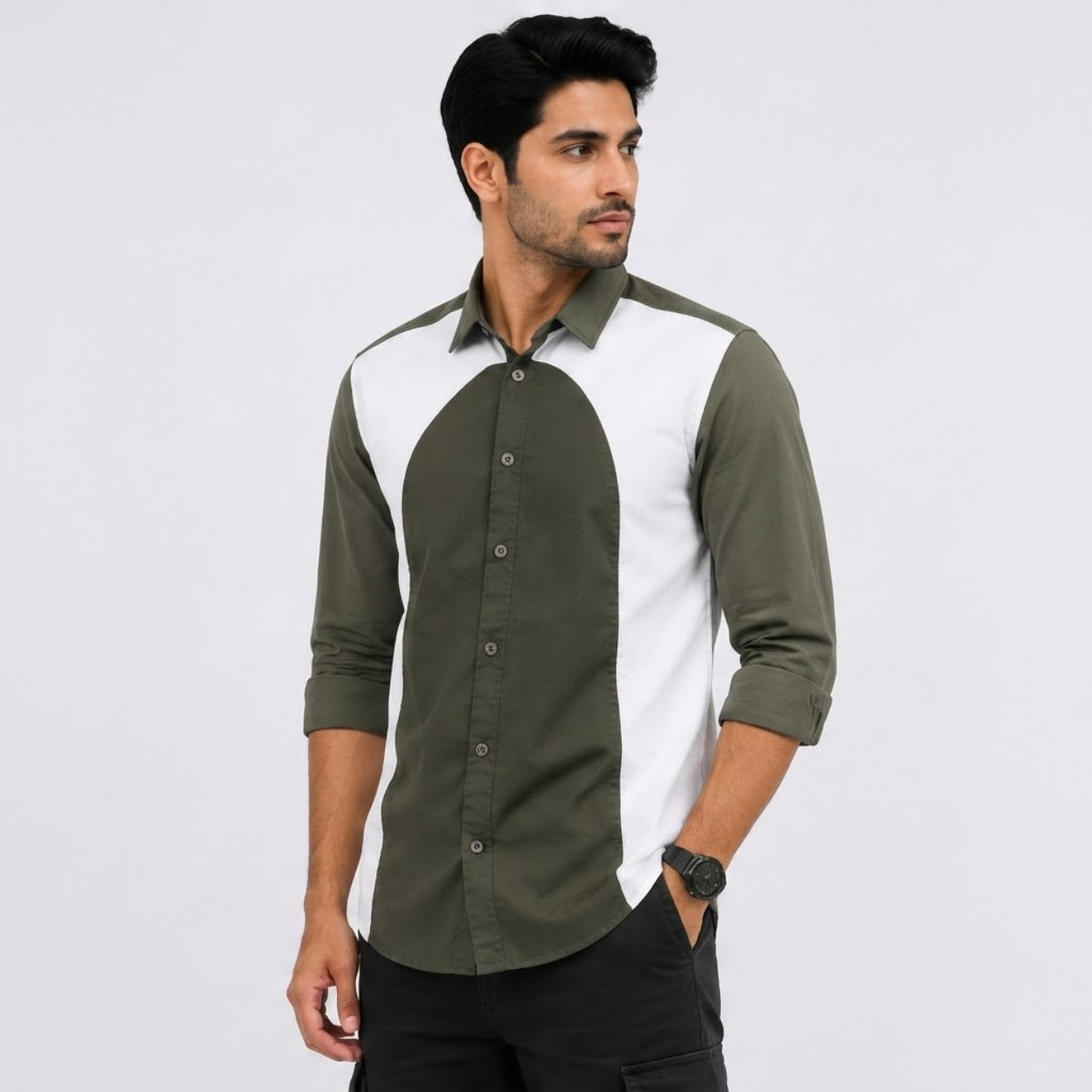 TGT 746 GREEN IMPORTED SURGERY SHIRT